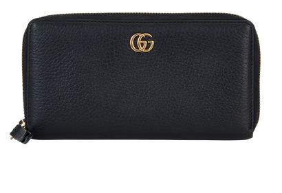 Gucci Marmont Zipped Long Wallet, &pound;180, Accessories, Black, Leather, Front view